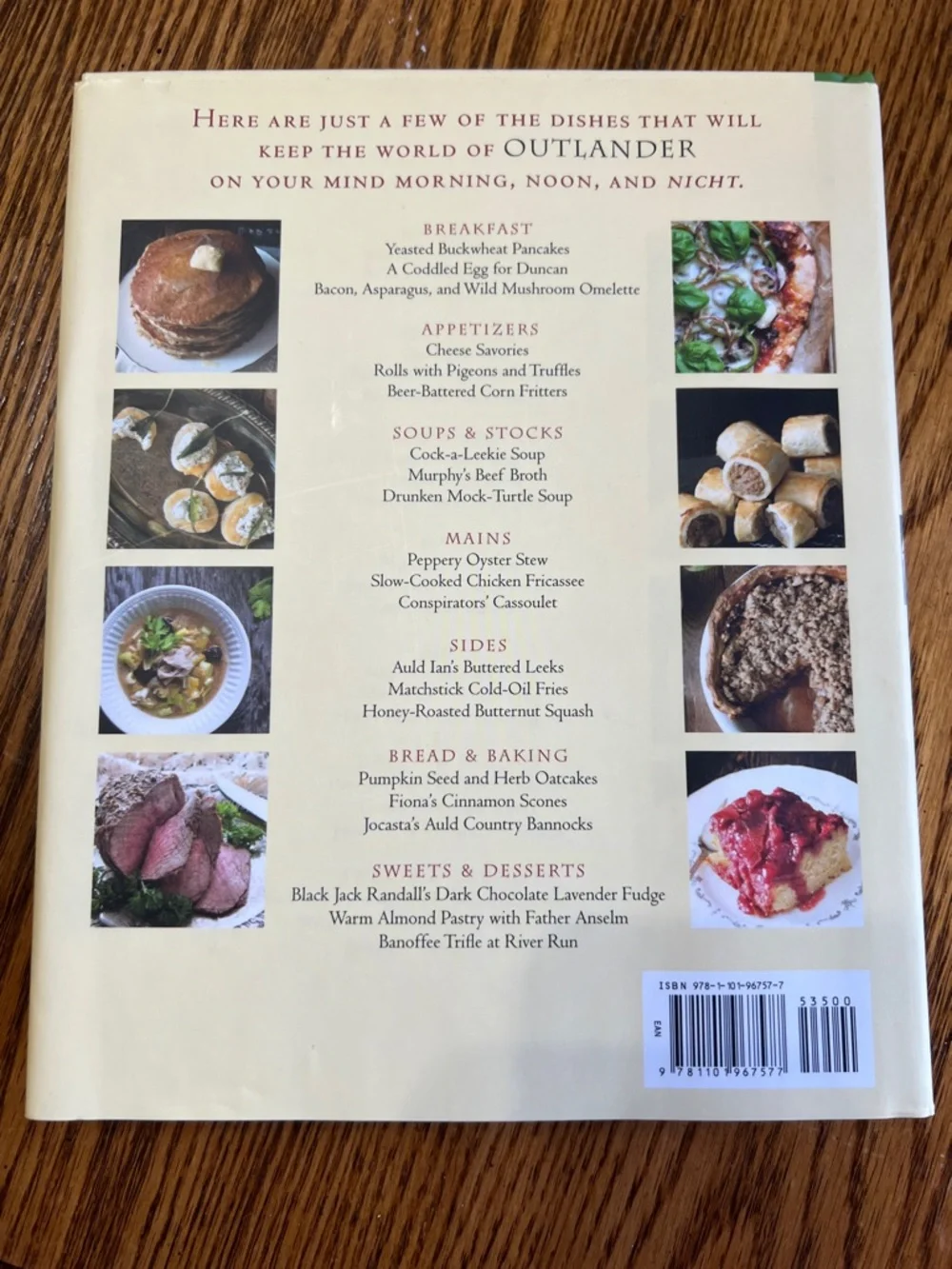 Outlander Kitchen Cookbook by Theresa Carle-Sanders - Red Cover